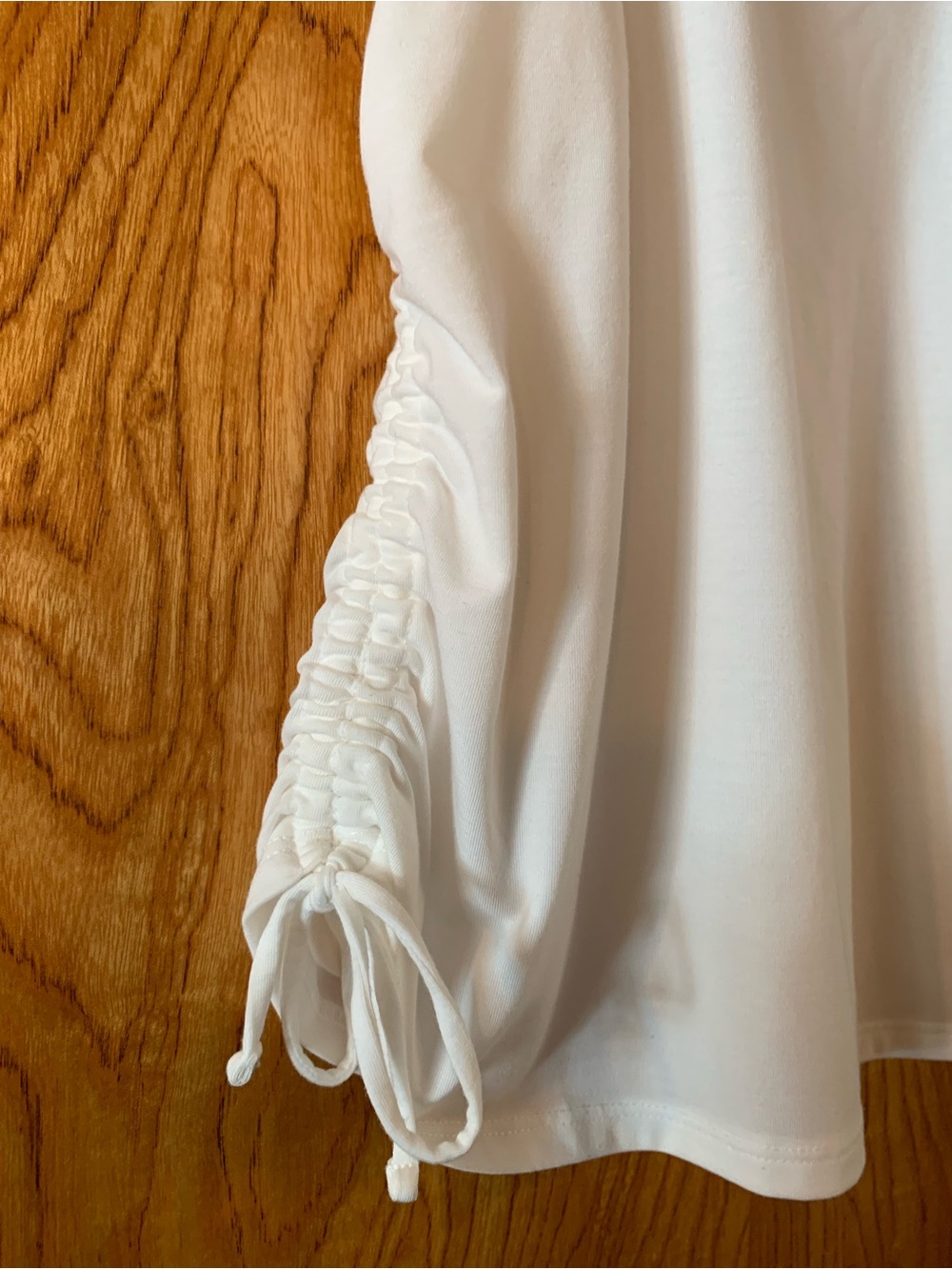 GAP FIT White Racerback Tank with Ruching - Picture 4 of 6